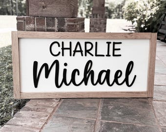 Wooden Name Sign Baby Name Sign Nursery Name Sign Custom Name Sign Wooden Letters Wood Name Sign Wall Name Sign Baby Name Cutout