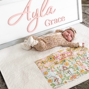 Baby Girl Wooden Name Sign, Nursery Name Sign Girl, Baby Name Cut out, Cutout Name, Wood Name Sign, Wooden Baby Name, first and middle name