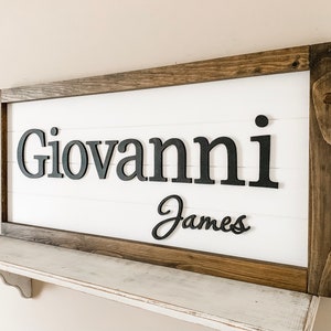 nursery name sign | name sign | baby name sign | name sign for nursery girl | wooden name sign | nursery decor | custom name sign