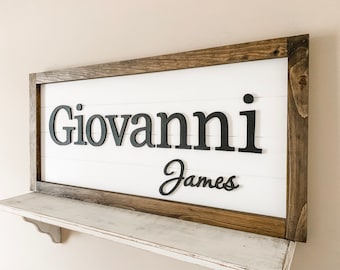 nursery name sign | name sign | baby name sign | name sign for nursery girl | wooden name sign | nursery decor | custom name sign