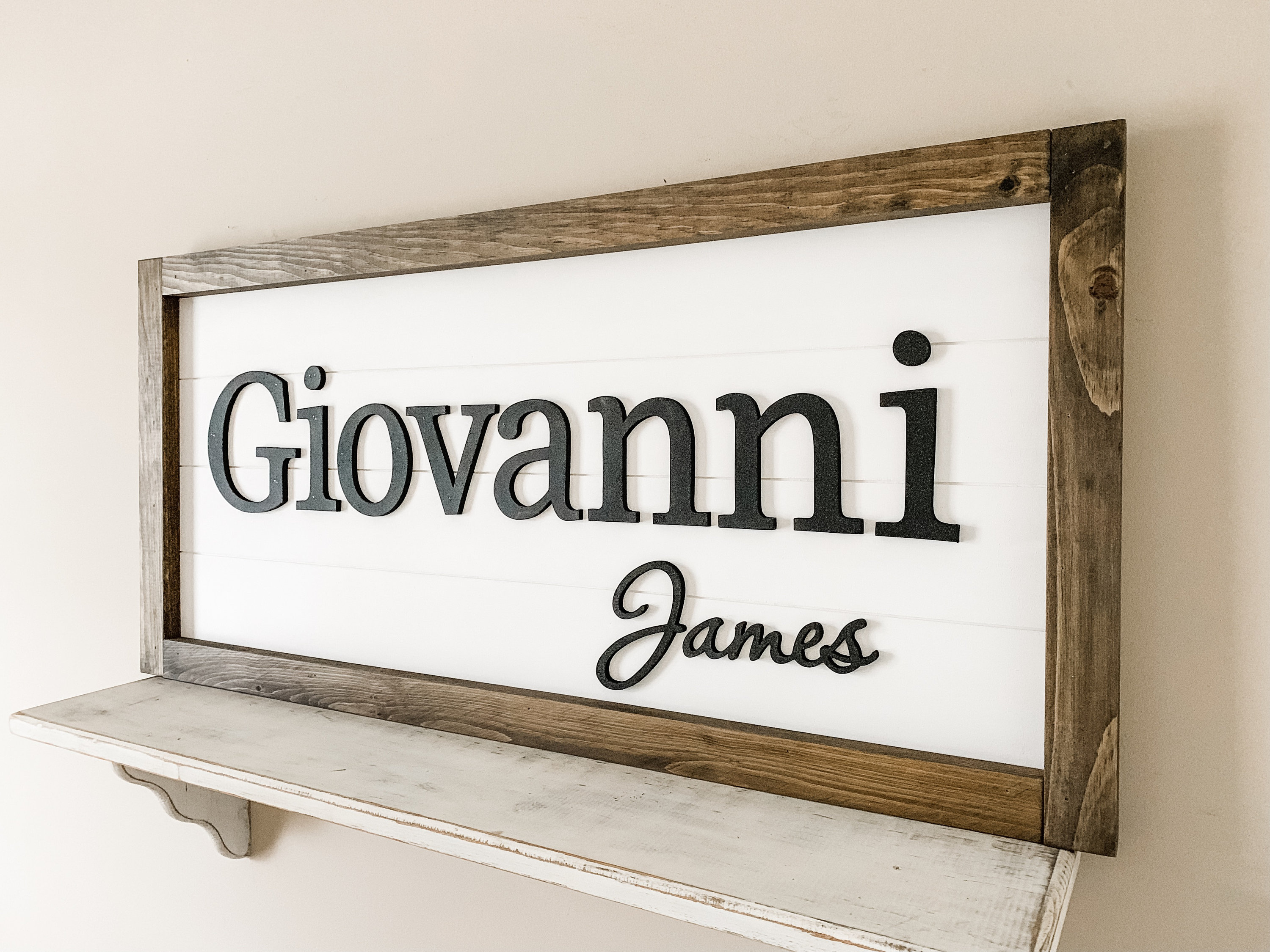 Signe de Nom Pépinière Garçon, Signe 3D Pépinière, Pour La Décor Mur Art Pépinière