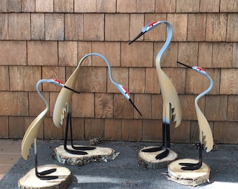 PVC Pipe Mama and Baby Sandhill Crane Instant Pattern Digital Download