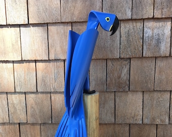 PVC Pipe Hyacinth Macaw Instant Pattern Digital Download
