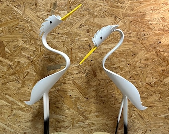 PVC Pipe Frilly Head Crane or Heron Instant Pattern Digital Download