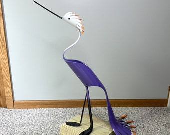 PVC Pipe Fancy Feathers Crane Instant Pattern Digital Download