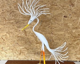 PVC Pipe Wispy Egret Instant Pattern Digital Download
