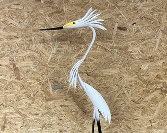 PVC Pipe Snowy Egret Instant Pattern Digital Download