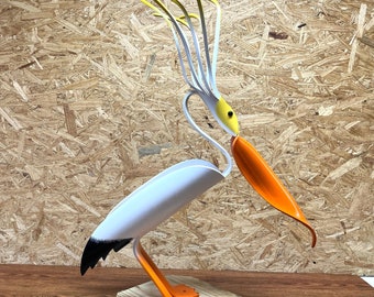 PVC Pipe Wild Hair Pelican Instant Pattern Digital Download