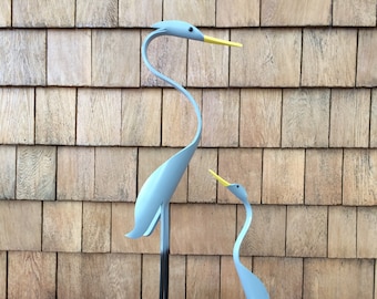 PVC Pipe Mama, Medium and Baby Crane or Heron Instant Pattern Digital Download