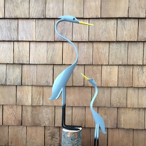 PVC Pipe Mama, Medium and Baby Crane or Heron Instant Pattern Digital Download