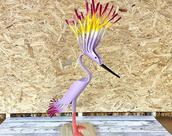 PVC Pipe Long Haired Egret Instant Pattern Digital Download