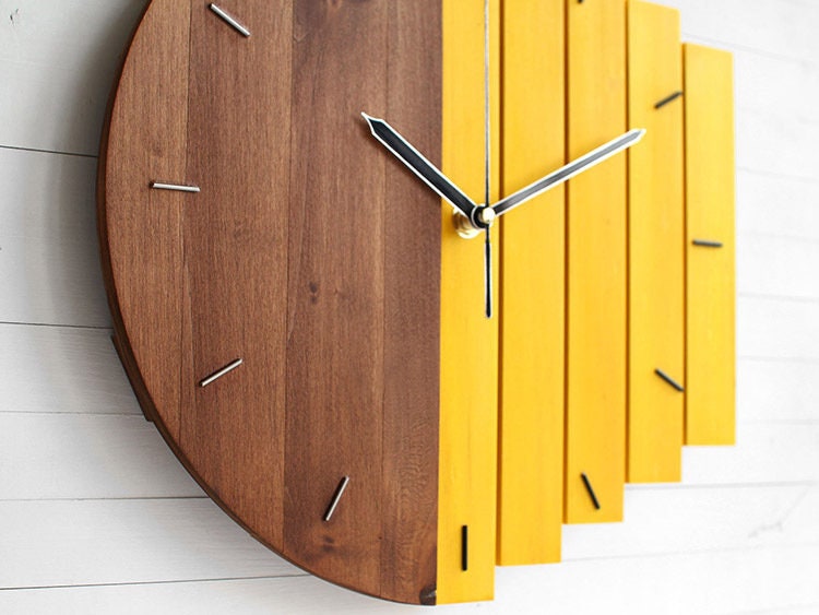 Abstract Industrial Style Simple Creative Large Wall Clock Etsy