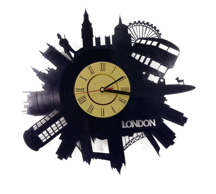 London City LED Vinyl Clock Light Color Change Wall Light Remote Control Light London City LED Vinyl Clock Light Color Change Wall Light Remote Control Light