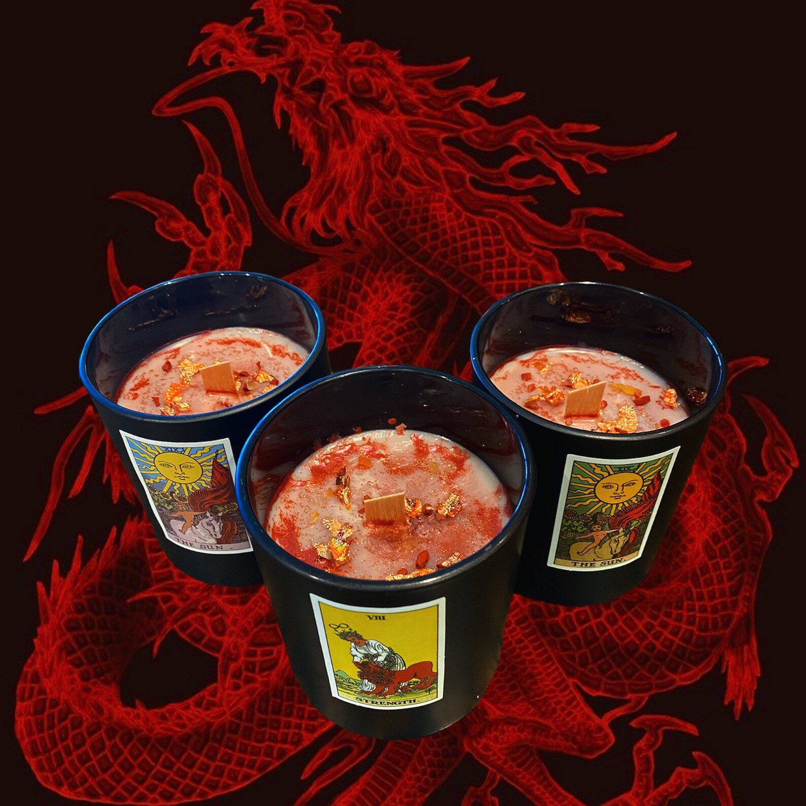 Dragons blood candle Etsy