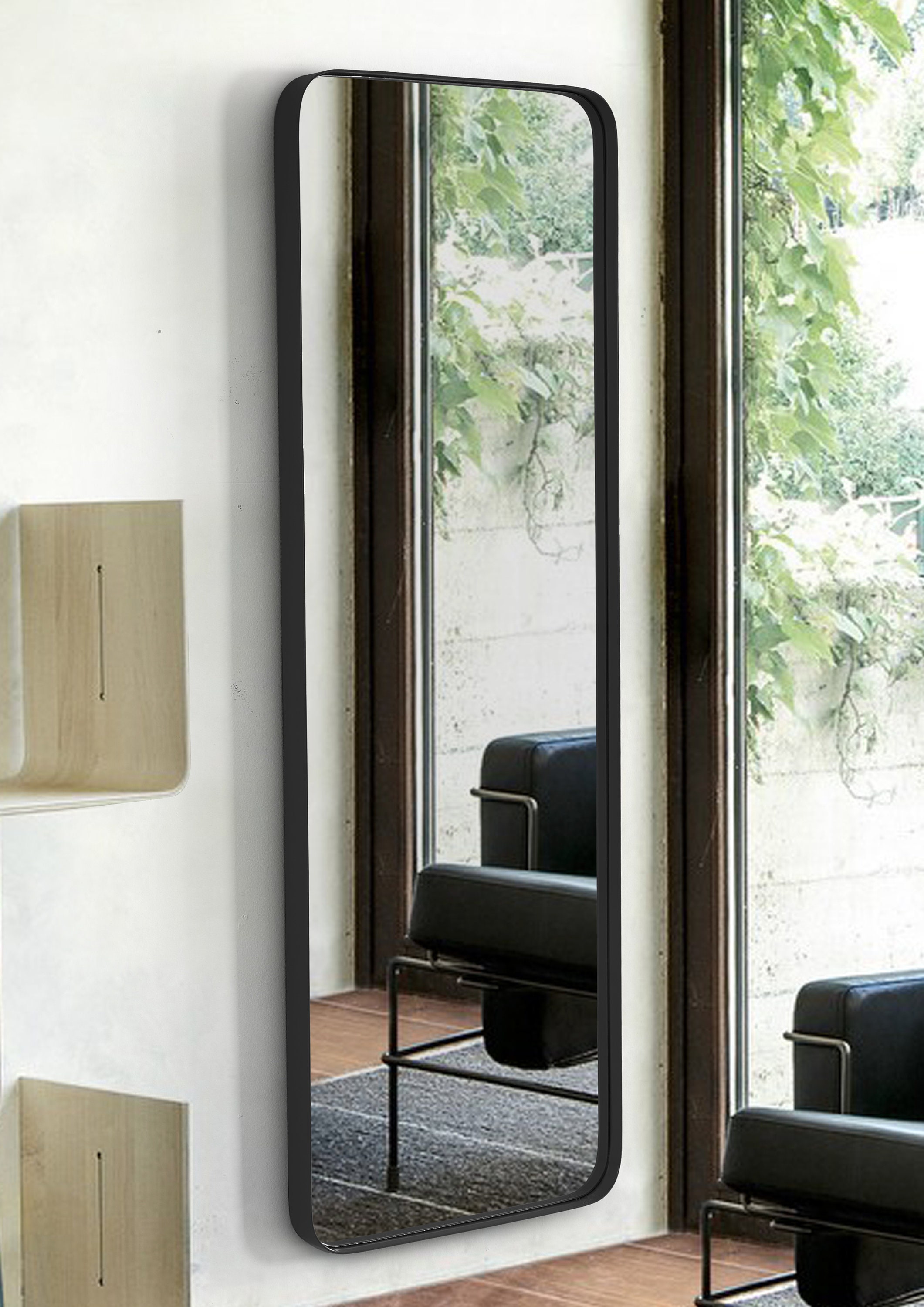 Modern Full Length Mirror 65 X 22 Inch Black Metal Frame. Etsy