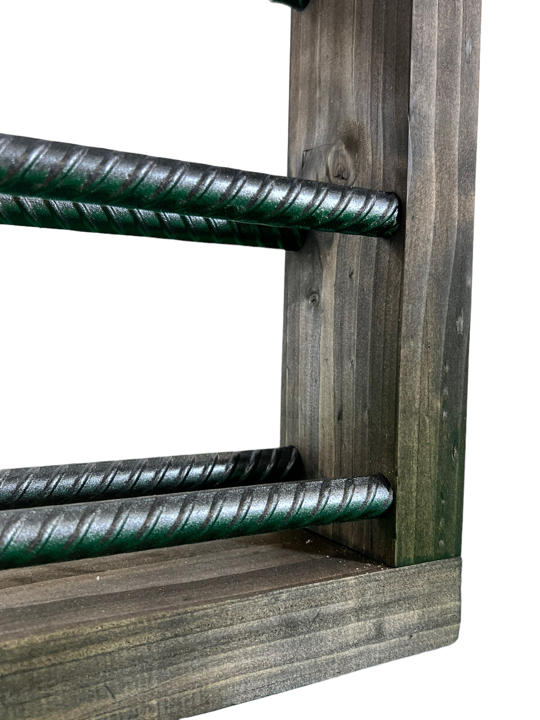 Handcrafted Rebar Wine Rack Industrial Chic 4bottle Holder Etsy