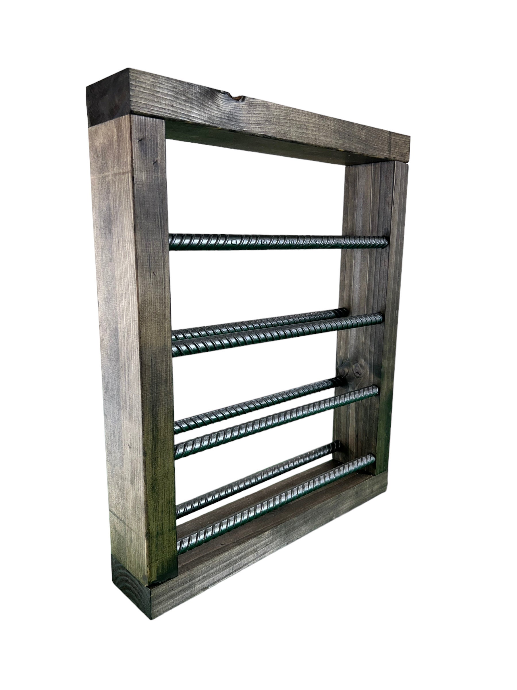 Handcrafted Rebar Wine Rack Industrial Chic 4bottle Holder Etsy