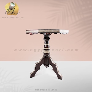 20” octagonal Egyptian mother of pearl inlaid table,Morocco Mosaic wooden table,coffee &end table ,Moroccan furniture ,Moroccan side table