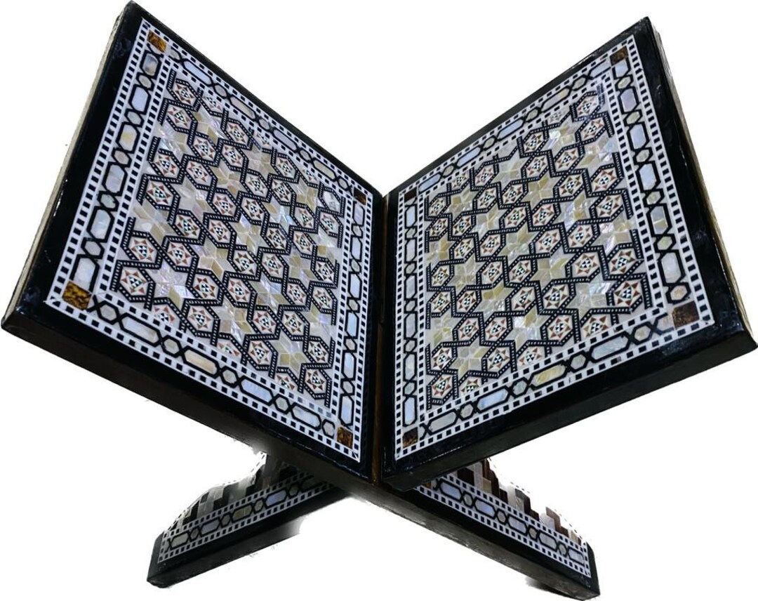 Book Stand,holly Book Stand ,made by Hand From Beach Wood Inlaid With