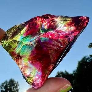 Andara Crystal Mt.Shasta - Cosmic Rainbow Andaras with Star being energy magic of the cosmos 120 grams mulicolored Andara - Starseed Andara image 6