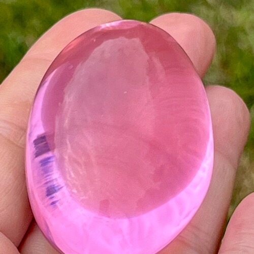 Andara crystal Divine pink Sophia worry shops stone -palm stone 94 grams Polished monatomic Mount Shasta gazing scrying Andara Crystals