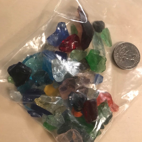 Andara crystals 50 grams Blue purple yellow pink mixed colors Triple vortex Atlantean 1 small bag rough mini small Andaras- Andara SMALL