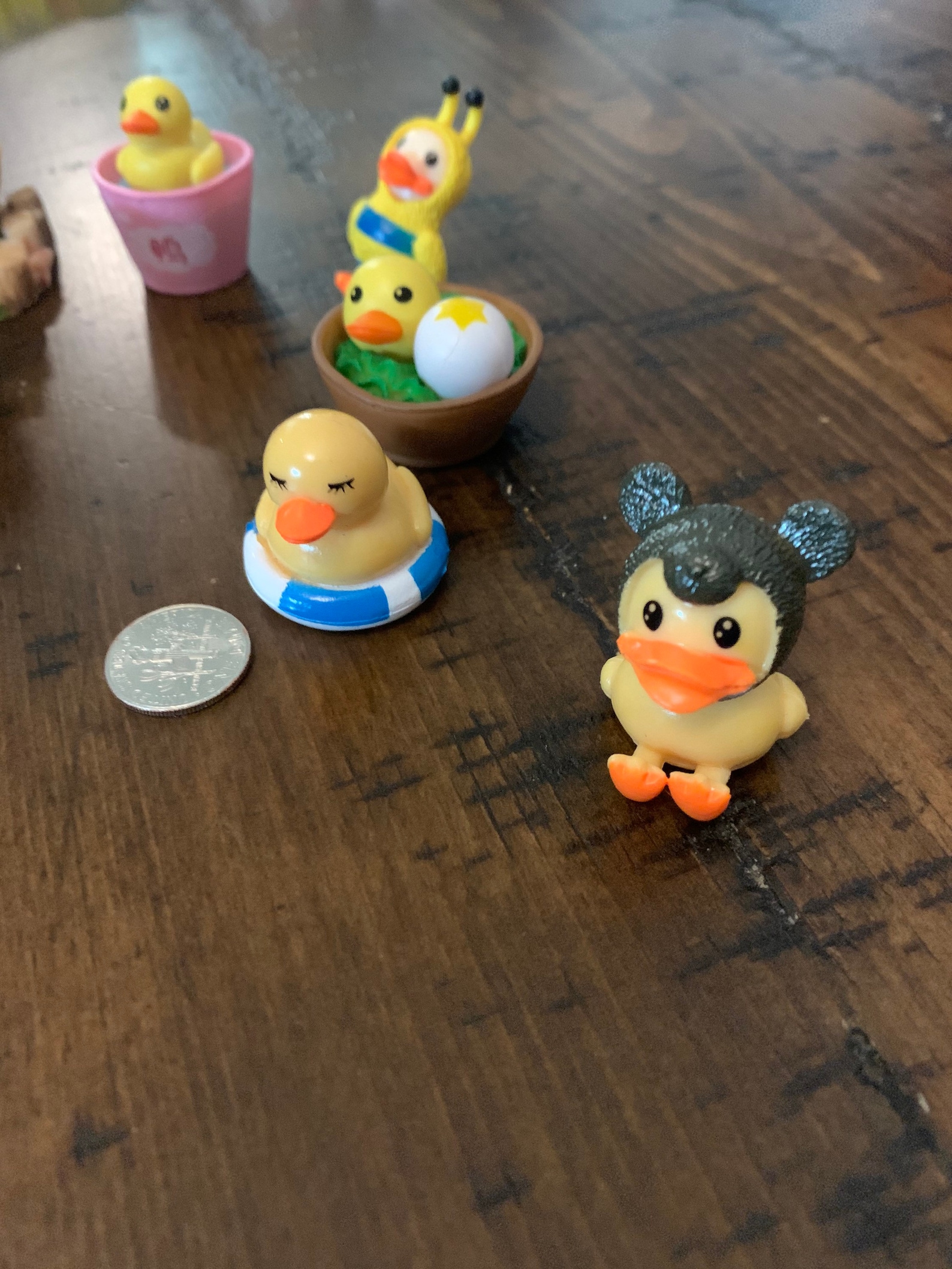 Miniature ducks Mini Duck Figures Toys Duck Action Figures Etsy