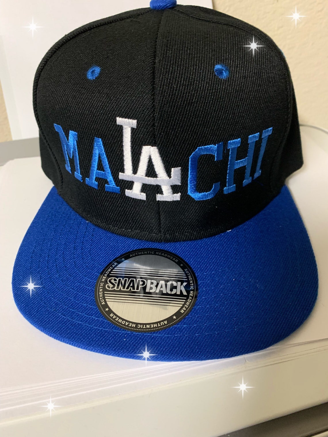 LA Caps Embroidered Custom La Caps Your Name With the La Logo Etsy