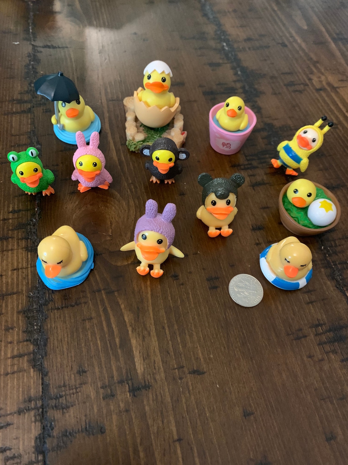 Miniature ducks Mini Duck Figures Toys Duck Action Figures Etsy
