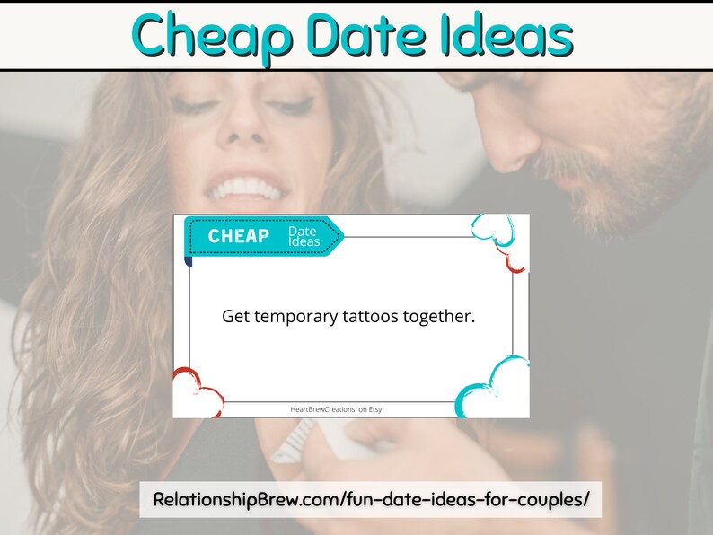 100 Date Ideas for Couples Cards (printables- Digital Download ...