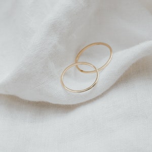 14k Gold Stacker Ring image 1