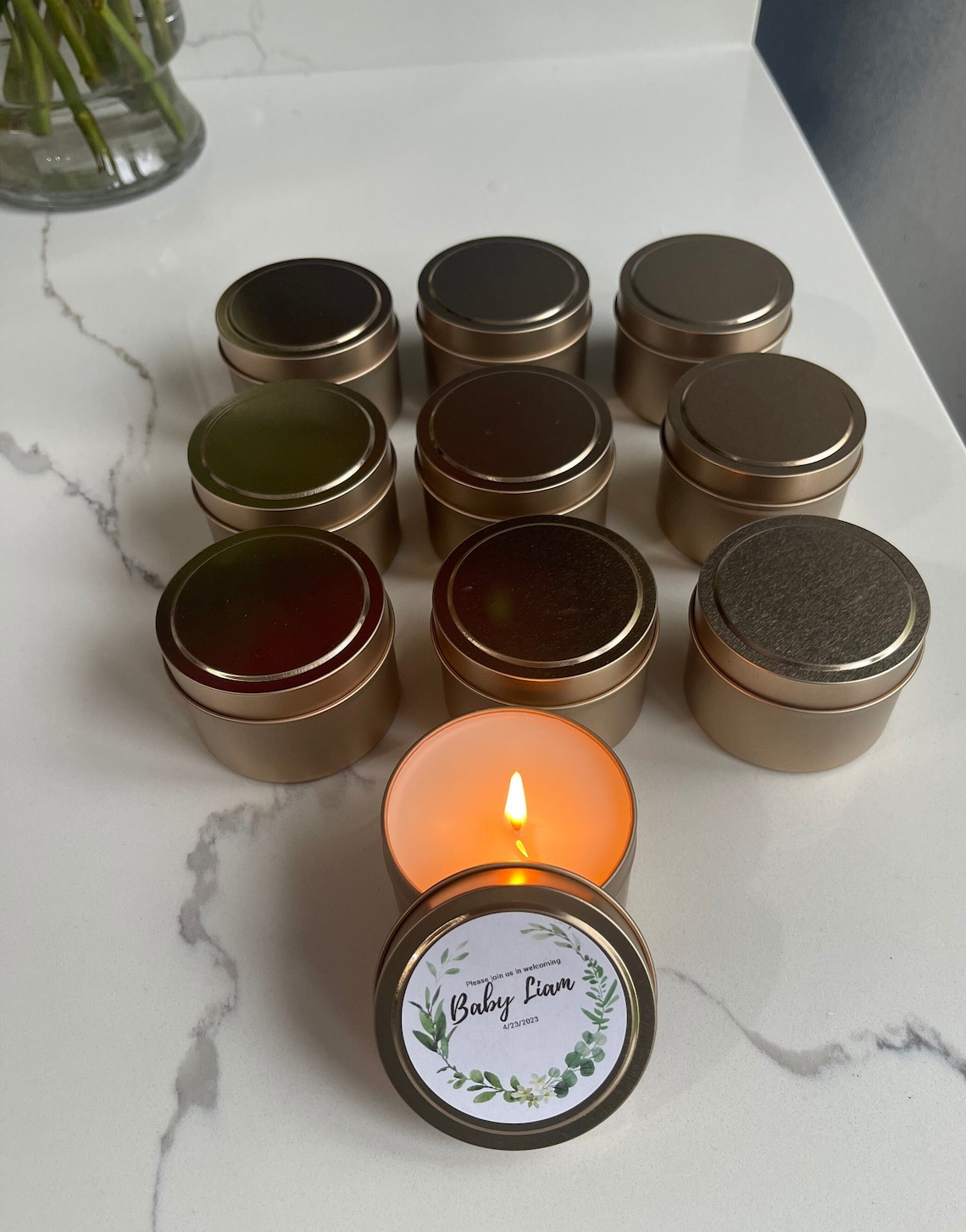 Custom Wedding Favor Candles Bulk 4 Oz Candles Wholesale Etsy