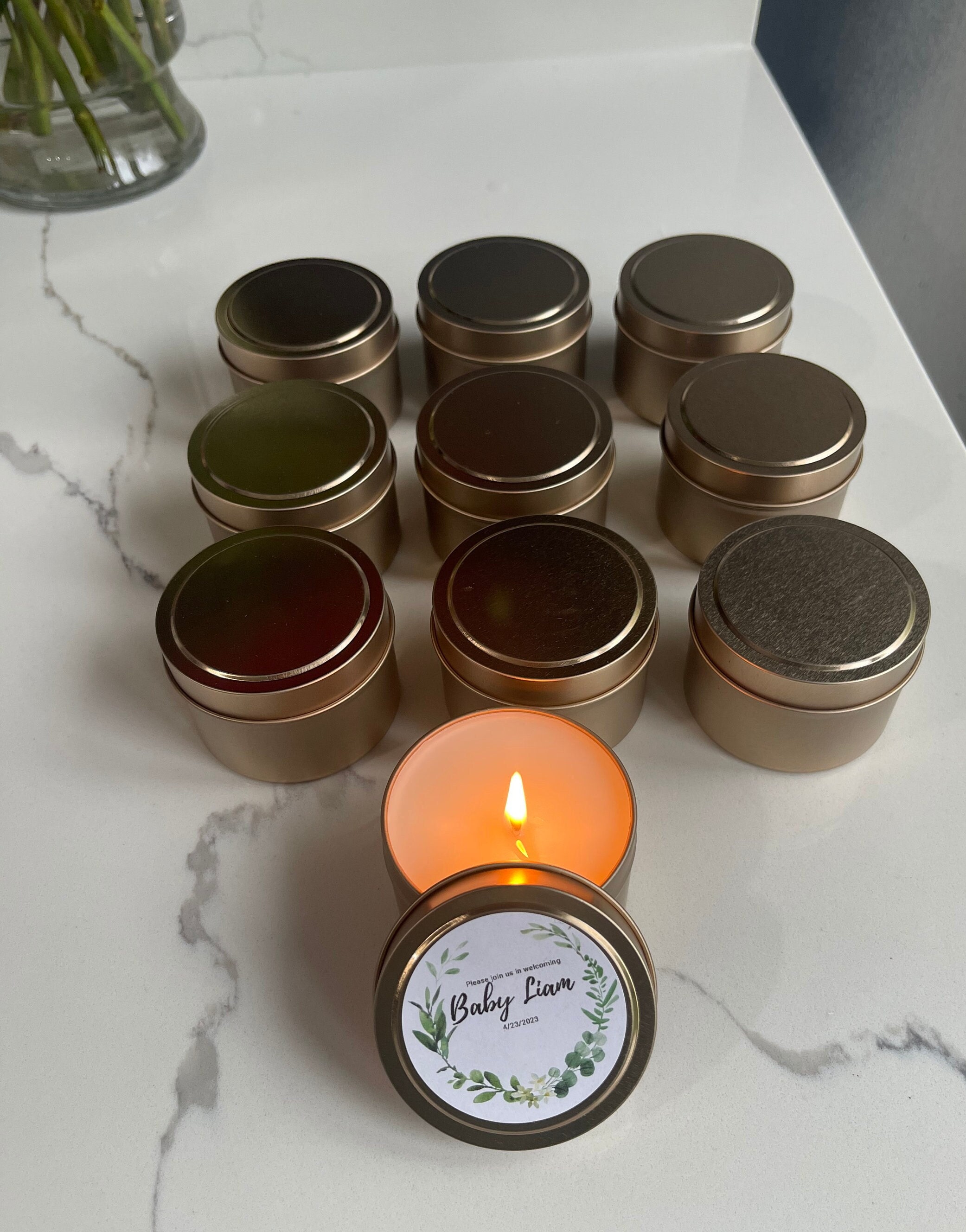 Custom Wedding Favor Candles Bulk 4 Oz Candles Wholesale Etsy