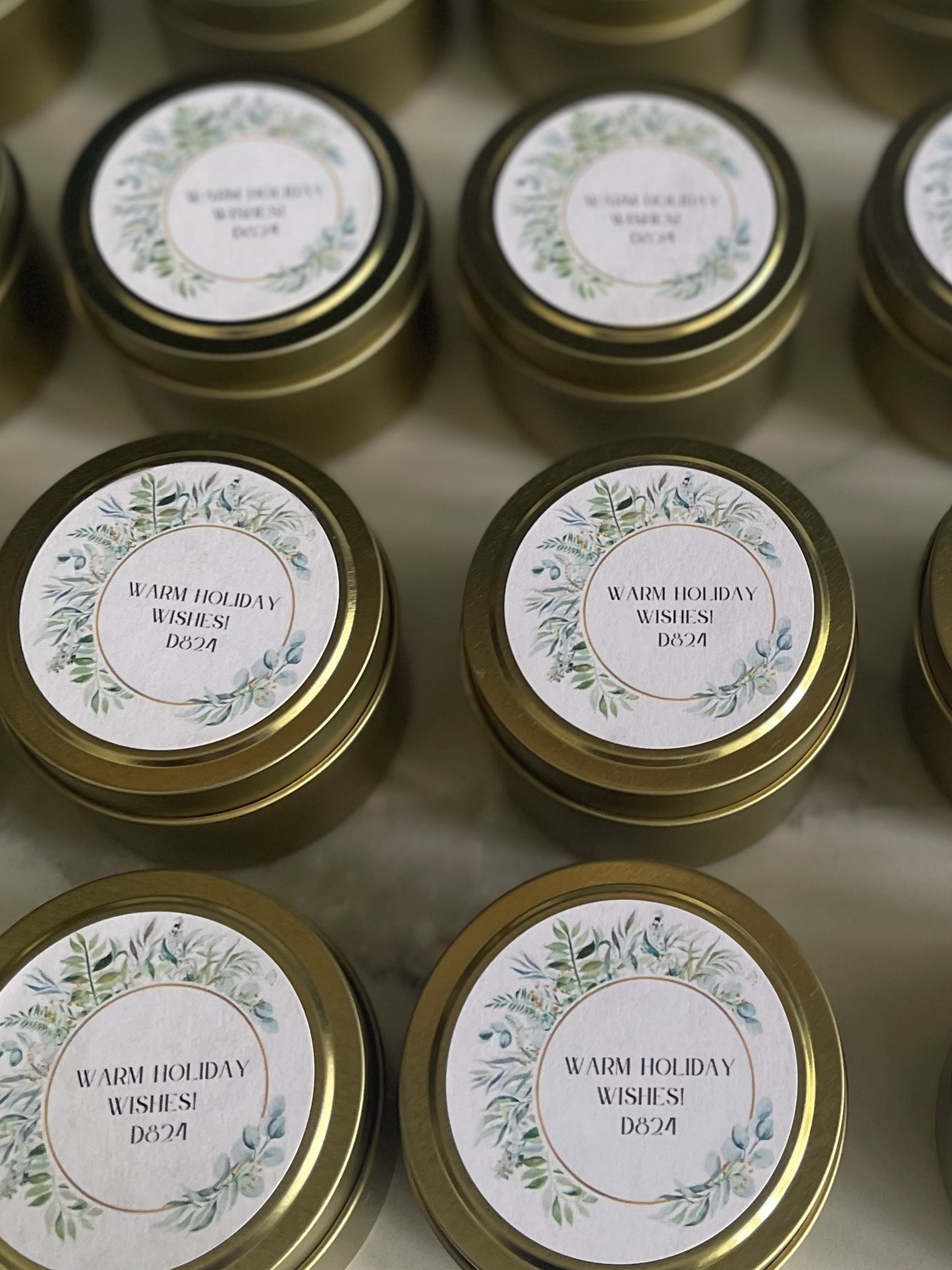 Custom Wedding Favor Candles, Bulk 4 Oz Candles, Wholesale Small Candles, Custom Tin Candles