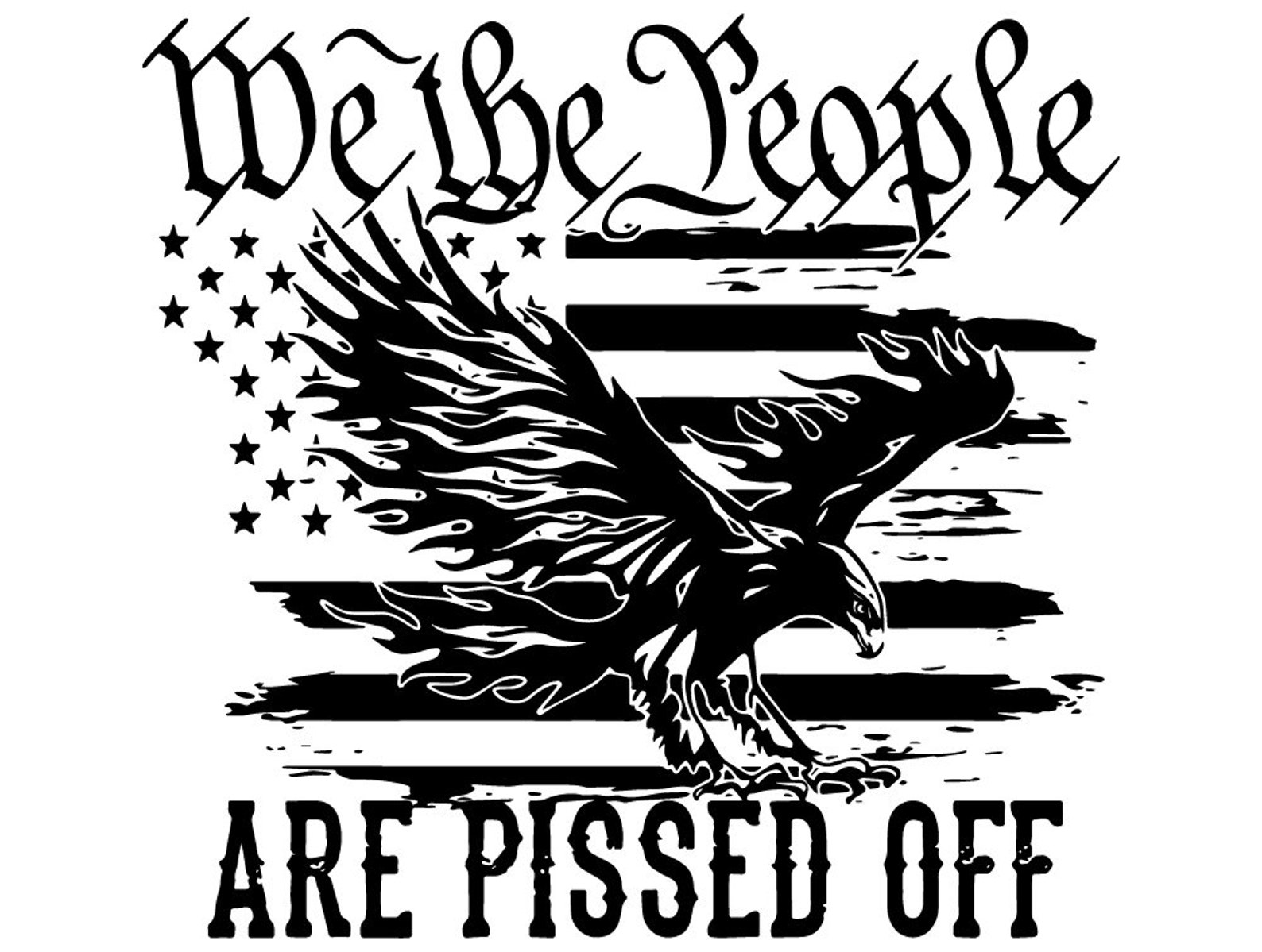 We The People Are Pissed Off Decal