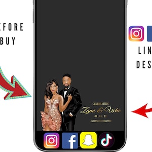 Wedding Instagram Filter, Wedding Snapchat filter, Instagram Filters, tiktok filter, Snapchat Geofilter, Custom Wedding Instagram Filter