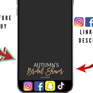 Bridal Shower Snapchat Filter, Bridal Shower Snapchat filter, wedding gifts, bridesmaid gifts, Bridal shower gift idea, Personalized gift