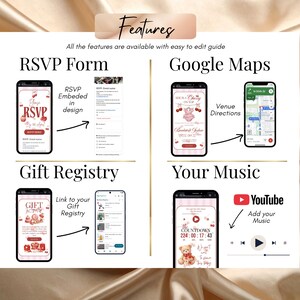 She is Cherry on Top Baby Shower Invitation Website with RSVP: Baby Shower Invitation, cherry Theme | Digital Download image 3