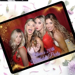 Custom Overlay for 360 Photo Booth, Personalized Layout for 360 Spinner, Touchpix, Revospin, Party Boomerangs Template | Any theme and size