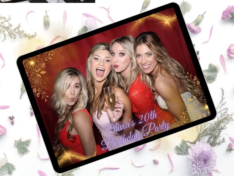 Custom Overlay for 360 Photo Booth, Personalized Layout for 360 Spinner, Touchpix, Revospin, Party Boomerangs Template | Any theme and size
