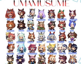 UMAMUSUME Charms - All CHARACTERS & Cinderella Gray!