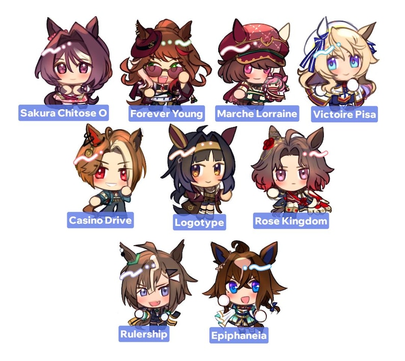 UMAMUSUME Charms - All CHARACTERS & Cinderella Gray! image 7