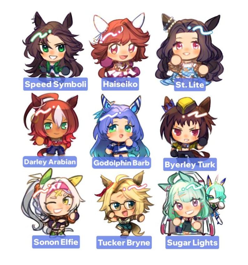 UMAMUSUME Charms - All CHARACTERS & Cinderella Gray! image 5