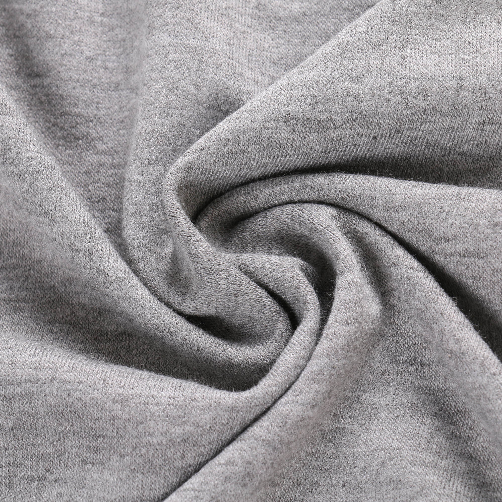 56 2Way Stretch French Terry Grey Knit Fabric Heather Etsy