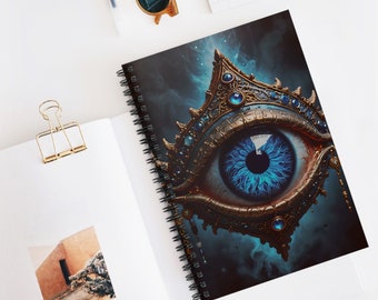 Evil Eye Schutz Journal Notizbuch - Drittes Auge Erwachen Journal Notizbuch - Blaues Evil Eye Journal Notizbuch