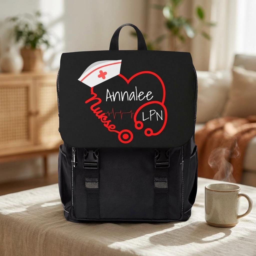 Personalized Nurse Shoulder Backpack - Customized Nurse  display picture 1