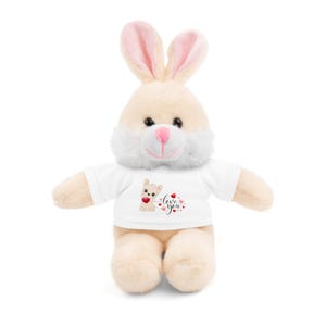 Puppy Love Stuffed Animals with Tee - Cute Pet Valentine Day Cuddly Toy - Puppy Love that Loves You Animal Plush