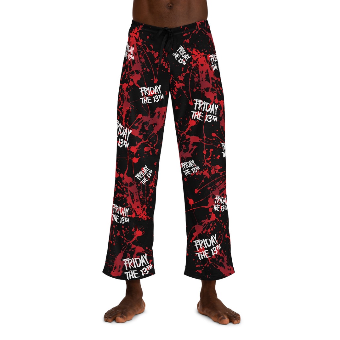 Friday the 13th Mens PJ Bottoms Slashers Bottoms It's Friday Bottoms