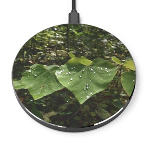 Rain Drops Phone Charger - Wireless Phone Charger - Tropical Phone Charger - Travel Phone Charger - Vacation Phone Charger - Phone Chargers
