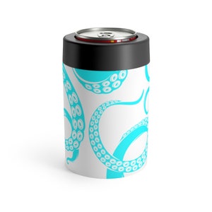 Tentacles Can Holder - Cozies - Stainless Steel Cozie - Tropical Can Holder - Tropical Cozies - Travel Cozies - Summer Cozies - Can Holders